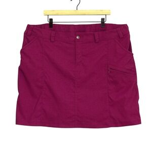 Duluth Trading Womens 22W Magenta Dry on the Fly Skort Hiking Outdoors Utility